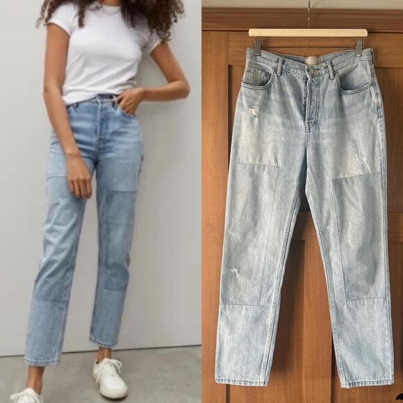 Everlane Denim - Everlane The Curvy 90s Cheeky Jean 100% Organic Cotton Patched Women’s size 28